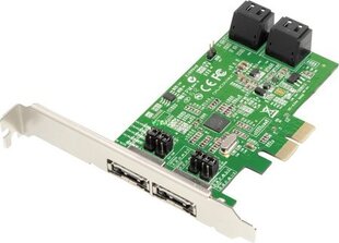 Dawicontrol DC-624e SATA PCIe (DC-624e RAID Blister) kaina ir informacija | Valdikliai | pigu.lt