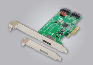 Dawicontrol DC-610e SATA PCIe (DC-610e RAID Blister) цена и информация | Джойстики | pigu.lt