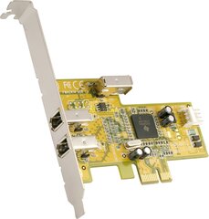 Dawicontrol (DC-1394 PCIe Retail) цена и информация | Контроллеры | pigu.lt