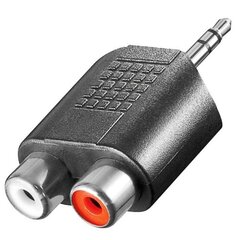 Адаптер Blackmoon (11604) 3,5 мм, 2XRCA цена и информация | Адаптеры, USB-разветвители | pigu.lt