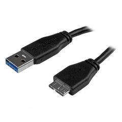 Startech USB3AUB3MS, USB-A, 3m kaina ir informacija | Laidai telefonams | pigu.lt