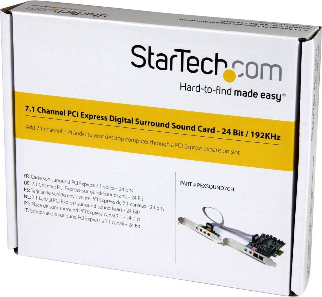 StarTech PEXSOUND7CH kaina ir informacija | Garso plokštės | pigu.lt