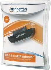 Manhattan adapteris SuperSpeed USB 3.0 į SATA 2.5" iki 5 Gbps kaina ir informacija | Laidai telefonams | pigu.lt