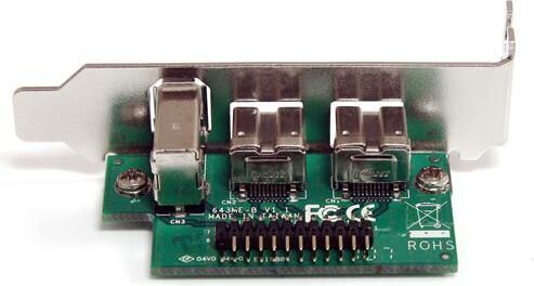 StarTech .com 3 Port 2b 1a 1394 Mini PCI Express FireWire Card Adapter MPEX1394B3 kaina ir informacija | Valdikliai | pigu.lt