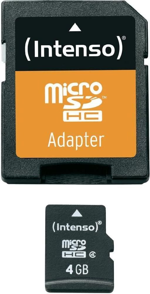 Atminties kortelė Intenso micro SD 4GB CL4 kaina ir informacija | Atminties kortelės telefonams | pigu.lt