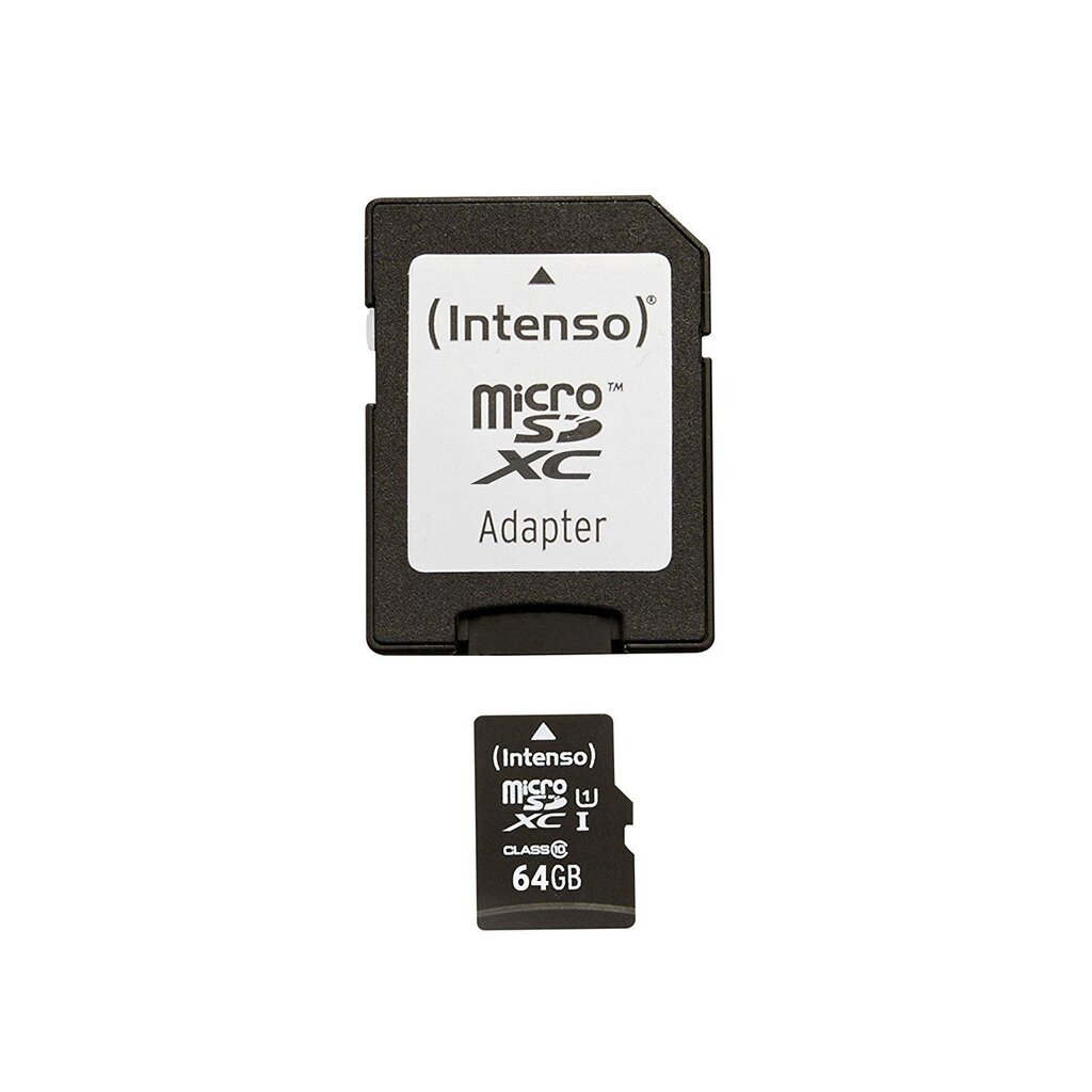 Intenso micro SD 64 GB CL10 цена и информация | Atminties kortelės telefonams | pigu.lt