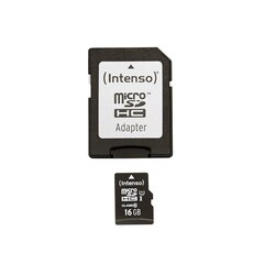 Карта памяти Intenso micro SD 16 ГБ CL10 цена и информация | Карты памяти для телефонов | pigu.lt