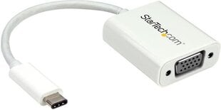 Адаптер StarTech CDP2VGAW, USB-C - VGA цена и информация | Адаптеры, USB-разветвители | pigu.lt