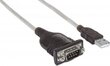 Kabelis-adapteris Manhattan USB į RS232/COM/DB9 M/M, 45cm kaina ir informacija | Laidai telefonams | pigu.lt