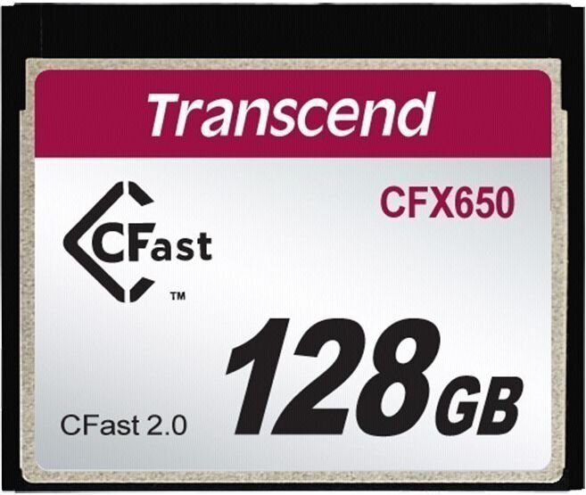 Transcend TS128GCFX650 CFast 128GB kaina ir informacija | Atminties kortelės fotoaparatams, kameroms | pigu.lt