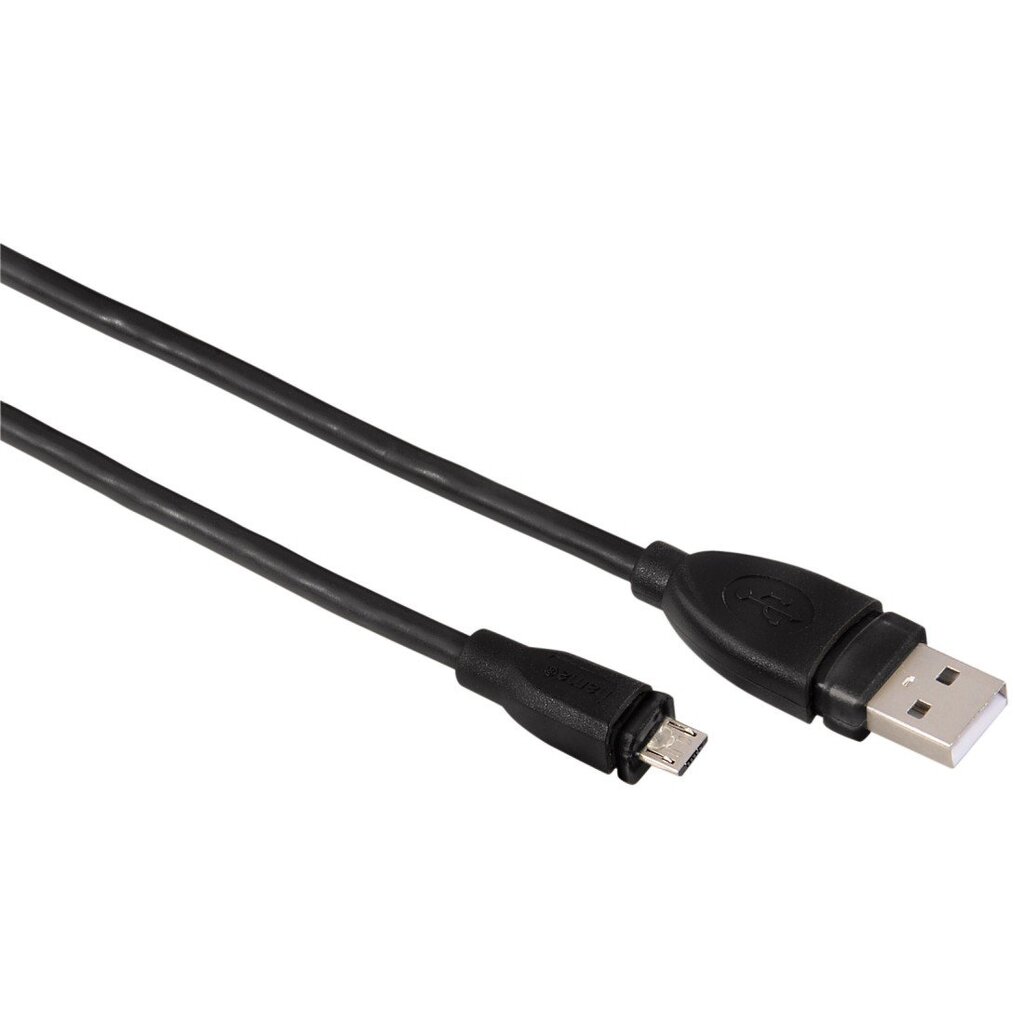Micro USB 2.0 laidas Hama, ekranuotas, 0.25 m, juodas цена и информация | Laidai telefonams | pigu.lt