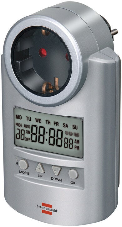 Таймер электронный недельный «Brennenstuhl», влагозащищенный 230V, 16A, 2  розетки цена | pigu.lt