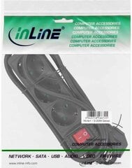 Prailgintuvas InLine 3 kištukų, 5 m, juodas kaina ir informacija | Prailgintuvai | pigu.lt