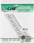 Prailgintuvas InLine 6 kištukų, 1.5 m, baltas цена и информация | Prailgintuvai | pigu.lt