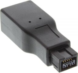 InLine Firewire 9-pin - Firewire 6-pin, Czarny (34600A) kaina ir informacija | Kabeliai ir laidai | pigu.lt