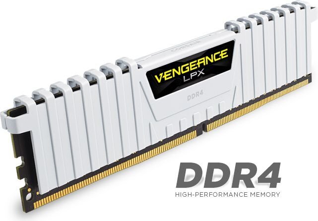 Corsair Vengeance LPX DDR4, 2x8GB, 3200MHz, C16 (CMK16GX4M2B3200C16W) kaina ir informacija | Operatyvioji atmintis (RAM) | pigu.lt