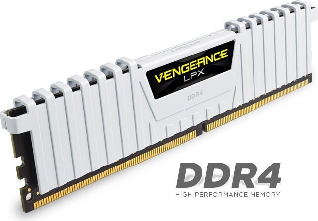 Corsair Vengeance LPX DDR4, 4x8GB, 3200MHz, CL16, White (CMK32GX4M4B3200C16W) цена и информация | Operatyvioji atmintis (RAM) | pigu.lt