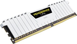 Corsair Vengeance LPX DDR4, 2x8GB, 2666MHz, CL16, White (CMK16GX4M2A2666C16W) kaina ir informacija | Corsair Kvepalai, kosmetika | pigu.lt