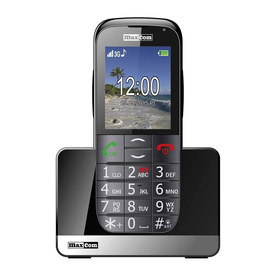 Maxcom MM 721, Black kaina ir informacija | Mobilieji telefonai | pigu.lt