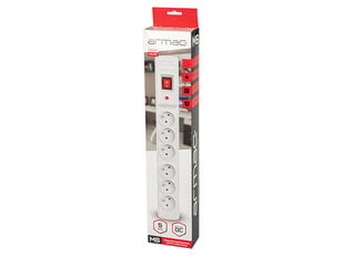 Armac Стойка Power Strip для защиты от перенапряжения 19 дюймов. M6 1,5м 6x230v черный M6/15/R/CZ цена и информация | Удлинители | pigu.lt