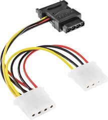 InLine, Sata - Molex, 0.15 m kaina ir informacija | Kabeliai ir laidai | pigu.lt