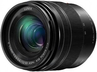 Panasonic Lumix G Vario 12-60 мм f/3.5-5.6 Power O.I.S. объектив, черный цена и информация | Объективы | pigu.lt