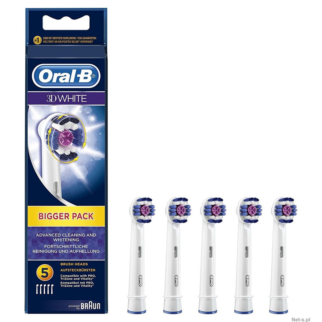 Braun Oral-B 3D 157731 kaina ir informacija | Elektrinių dantų šepetėlių antgaliai | pigu.lt
