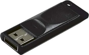 "флэш-накопитель verbatim usb, usb 2.0, 64 гб, слайдер, черный, 98698, usb a, с телескопическим разъемом цена и информация | USB накопители | pigu.lt