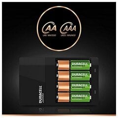 Зарядное устройство + аккумуляторы DURACELL CEF14 2 x AA + 2 x AAA HR06/HR03 1300 mAh цена и информация | Зарядные устройства для элементов питания | pigu.lt