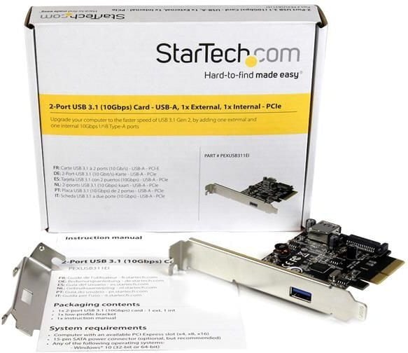 StarTech 2 porty USB 3.1 (PEXUSB311EI) kaina ir informacija | Valdikliai | pigu.lt