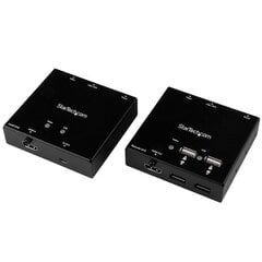 Адаптер StarTech ST121USBHD HDMI / Cat6 / 4x USB цена и информация | Адаптеры, USB-разветвители | pigu.lt