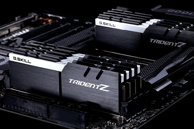 G.Skill Trident Z DDR4, 2x16GB, 3200MHz, CL14 (F4-3200C14D-32GTZKW) kaina ir informacija | Operatyvioji atmintis (RAM) | pigu.lt