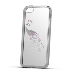 Apsauginė nugarėlė Beeyo Stardust Peacock, skirta Samsung Galaxy S6 telefonui, sidabrinė kaina ir informacija | Beeyo Duomenų laikmenos | pigu.lt