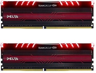 Team Group Delta LED, DDR4, 2x16Гб, 3000МГц, CL16 (TDTRD432G3000HC16CDC01) цена и информация | Оперативная память (RAM) | pigu.lt