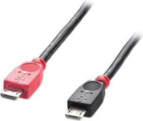 CABLE USB2 MICRO-B OTG 0.5M/31758 LINDY kaina ir informacija | Laidai telefonams | pigu.lt