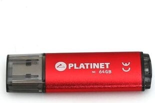 Pendrive Platinet X-Depo 64GB Czerwony (43612) Darmowy odbiór w 21 miastach! kaina ir informacija | Platinet Kompiuterinė technika | pigu.lt