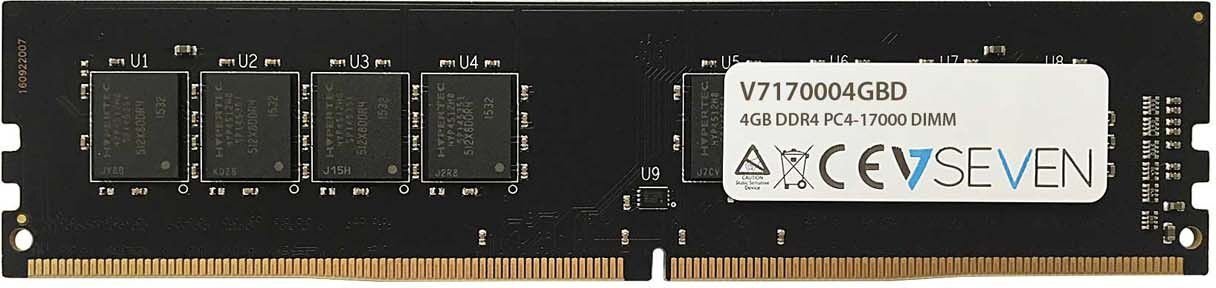 V7 DDR4 4GB, 2133MHz, CL15 (V7170004GBD) kaina ir informacija | Operatyvioji atmintis (RAM) | pigu.lt