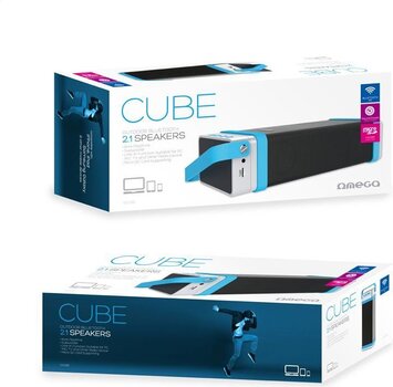 Omega Cube 2.1 OG-095 kaina ir informacija | Garso kolonėlės | pigu.lt