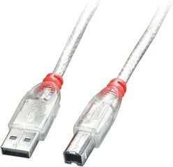 Lindy, USB-A - USB-B, 2м цена и информация | Кабели и провода | pigu.lt