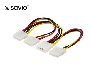 Savio AK-16, Molex 4 PIN, 0.18 м цена и информация | Кабели и провода | pigu.lt