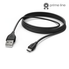 Micro USB laidas Hama, 3 m, juodas kaina ir informacija | Hama Mobilieji telefonai ir jų priedai | pigu.lt