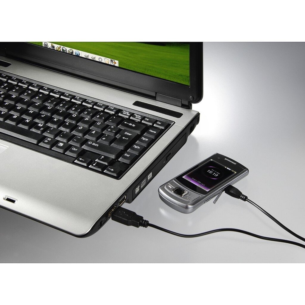 Micro-USB laidas Hama, 1.4 m, juodas kaina ir informacija | Laidai telefonams | pigu.lt