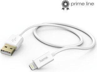 Кабель USB -- Lightning Hama / 1,5 м, 00173640 цена и информация | Кабели для телефонов | pigu.lt