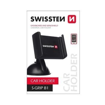 Swissten S-GRIP B1 Premium Universal Window Holder with 360 Rotation For Devices 3.5'- 6.0' inches Black kaina ir informacija | Telefono laikikliai | pigu.lt