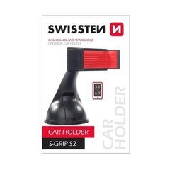 Универсальный автомобильный держатель Swissten S-GRIP S2 Premium Universal Window Holder для устройств 3.5 - 6", Черный цена и информация | Держатели для телефонов | pigu.lt