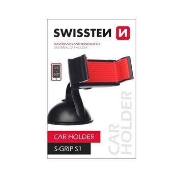 Swissten S-GRIP S1 Premium Universal Window Holder with 360 Rotation For Devices 3.5'- 6.0' inches Black цена и информация | Telefono laikikliai | pigu.lt