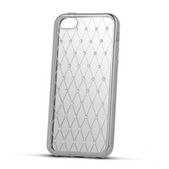 Защитная задняя крышка Beeyo Diamond Grid для телефона Sony X, серебристая цена и информация | Чехлы для телефонов | pigu.lt