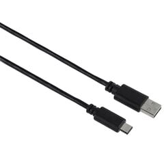 Кабель USB-C Hama, USB 2.0, разъем USB-C - разъем USB-A, 480 Мбит/с, 1 м, черный цена и информация | Кабели для телефонов | pigu.lt