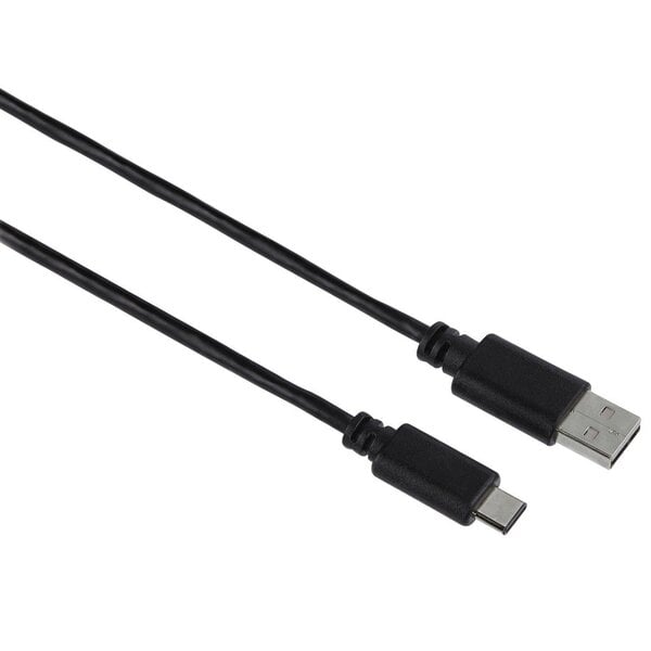 USB-C laidas Hama, USB 2.0, USB-C kištukas – USB-A kištukas, 480 Mbit/s, 1  m, juodas kaina | pigu.lt