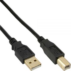 InLine, USB-A - USB-B, 0.5m kaina ir informacija | Kabeliai ir laidai | pigu.lt